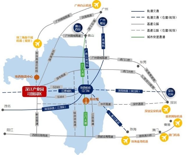 廣東江門江海區(qū)設備五金模具機械加工廠房庫房網中南高科
