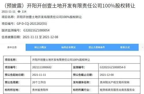 負(fù)債6800萬 100%股權(quán)轉(zhuǎn)讓 貴州又一國企“減負(fù)瘦身”
